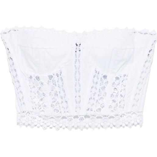 Charo Ruiz Ibiza top corto - bianco