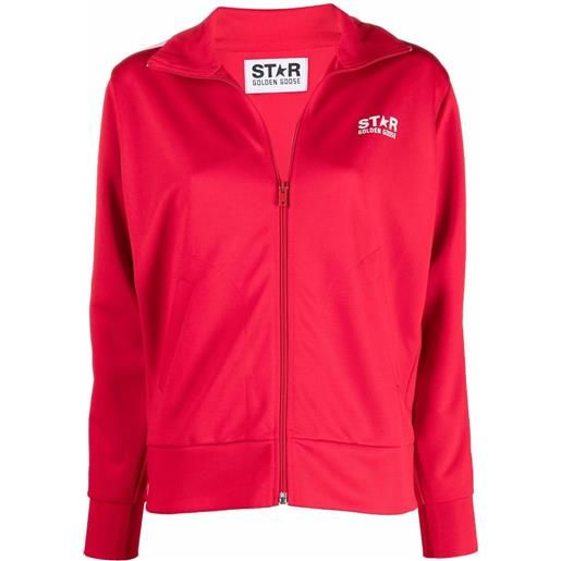 Golden Goose bomber con stampa - rosso