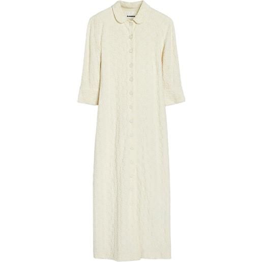 Jil Sander abito lungo a fiori - toni neutri