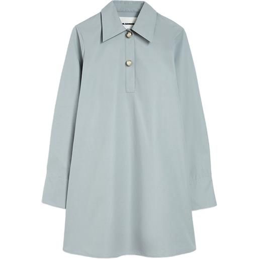 Jil Sander abito modello polo in cotone - blu