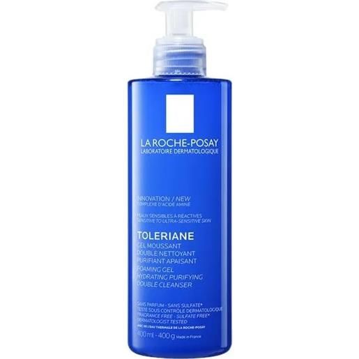 La Roche Posay toleriane detergente gel moussant schiumogeno doppia azione 400ml