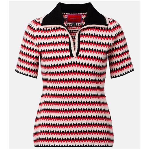 La DoubleJ polo in maglia a quadri