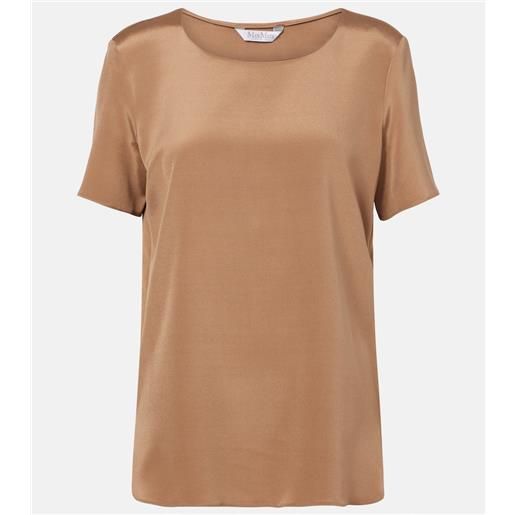 Max Mara t-shirt aris in misto seta