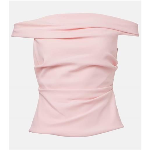 The Sei corsetto drappeggiato in off-shoulder con scollo bardot
