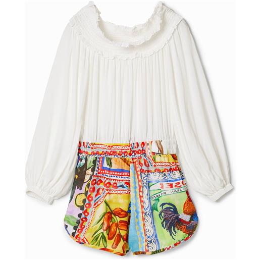 Desigual tuta corta tutti frutti stella jean