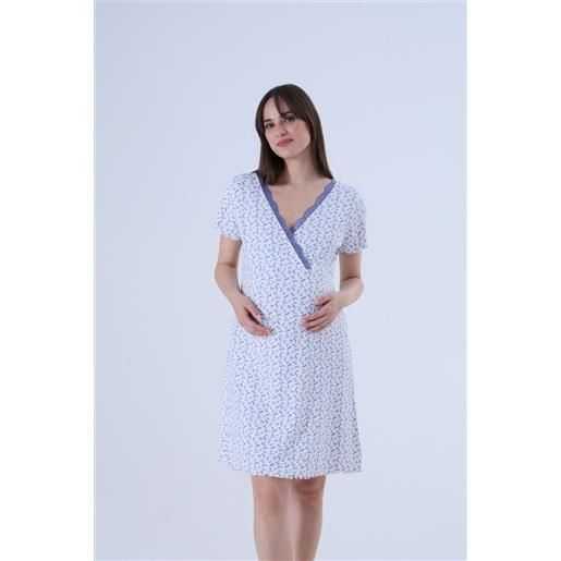 Camicia Da Notte Premaman In Cotone Uniexcosm - Allattamento Con Bottoni Frontali, Comoda E Morbida - Foto 8