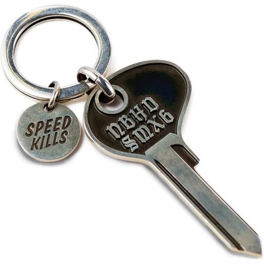 SAINT MXXXXXX portachiavi con logo inciso - grigio