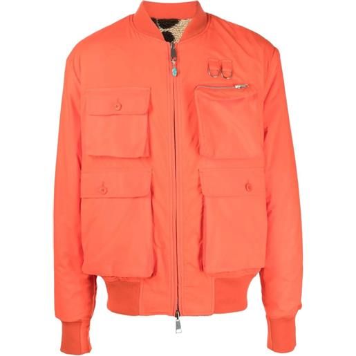 4SDESIGNS bomber utility con tasche - arancione