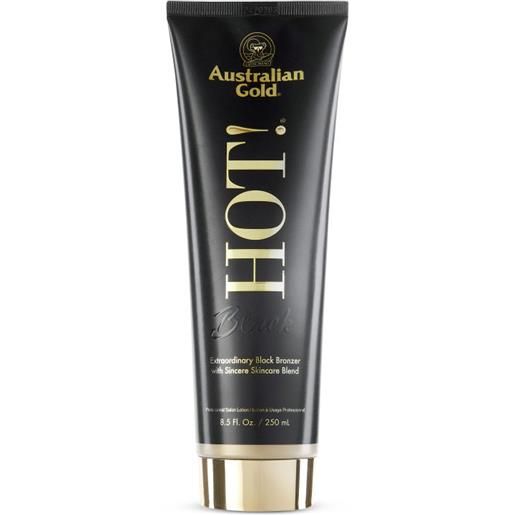 Australian gold hot!® black 250 ml cosmetico solare anti age dall'elevato contenuto di autoabbronzante