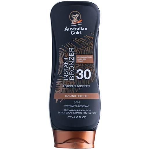 Australian gold spf 30 lotion with bronzer 237 ml lozione solare protettiva con effetto bronze