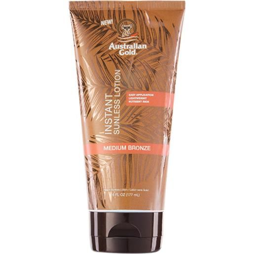 Australian gold instant sunless lotion 177 ml lozione autoabbronzante che si intensifica in 24 ore