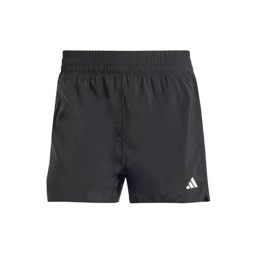 adidas donna own the run shorts, black, xxs 4 inch