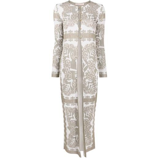 Valentino Garavani mantella con stampa - effetto metallizzato