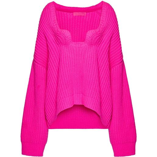 Valentino Garavani maglione asimmetrico - rosa