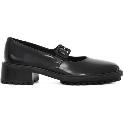 Studio Chofakian stringate con fibbia e tacco a blocco - nero