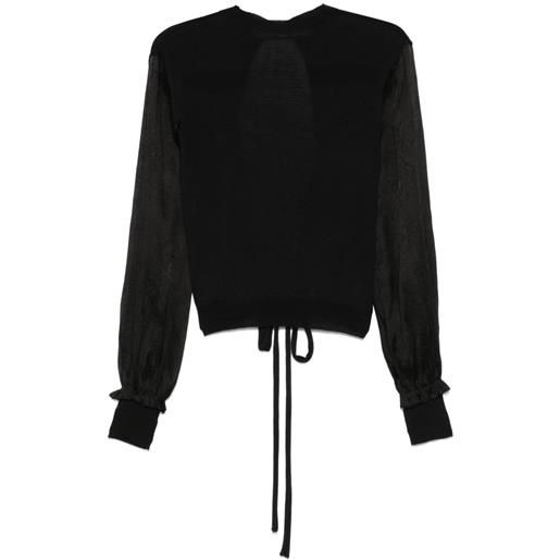 A Tentative Atelier blusa a maniche lunghe - 99 black