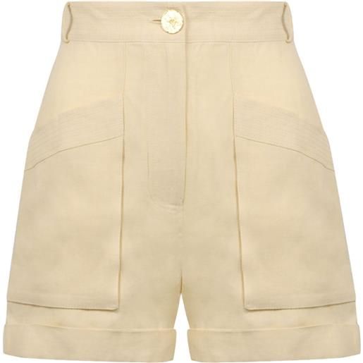 Le Kasha shorts utility con pieghe - toni neutri