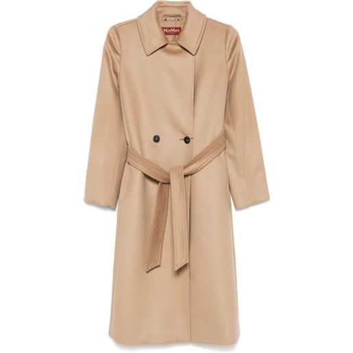 Max Mara trench in lana vergine - toni neutri