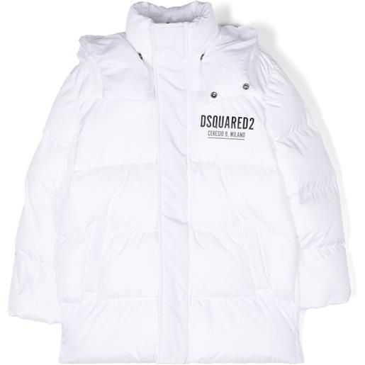 DSQUARED2 KIDS piumino con stampa - bianco