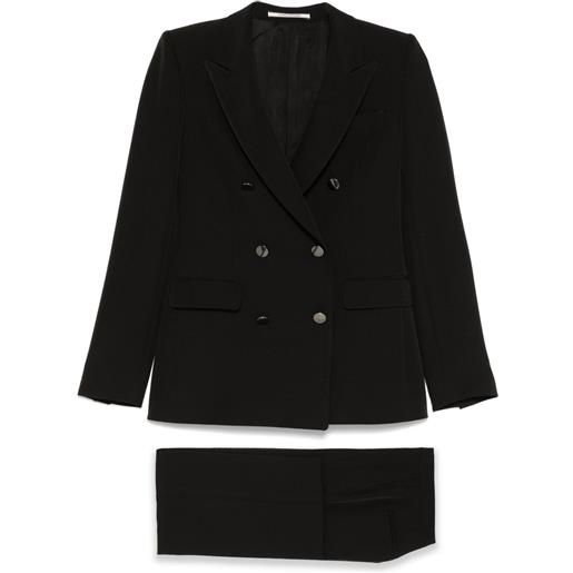 Tagliatore completo doppiopetto con revers a lancia - n1112 black