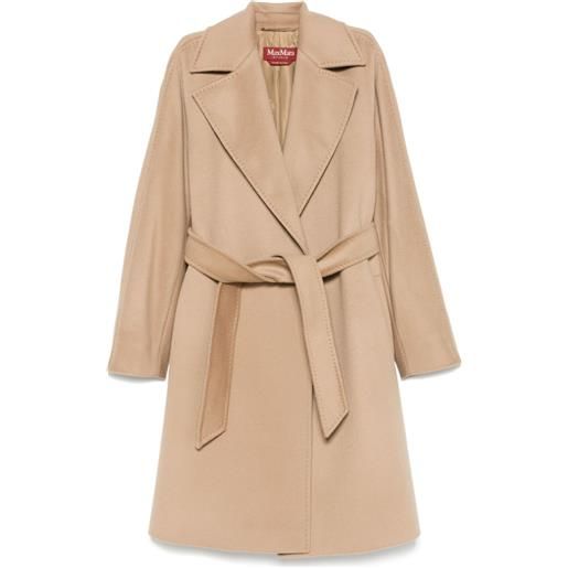 Max Mara trench in lana vergine - toni neutri