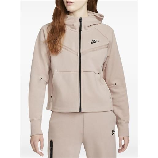 Nike felpa sportswear tech con cappuccio - rosa