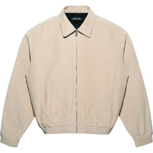 Mainless giacca a coste con zip - toni neutri