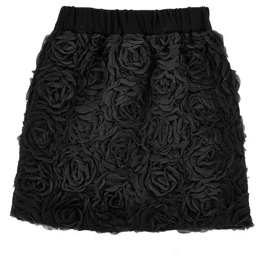 Monnalisa minigonna fiori georgette