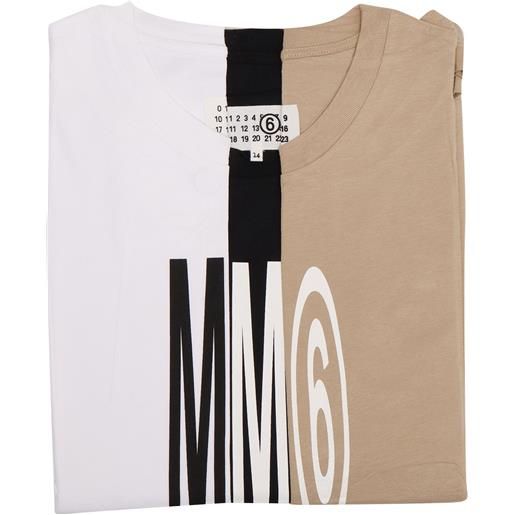 MM6 Maison Margiela mm6t120u three-pack maglietta