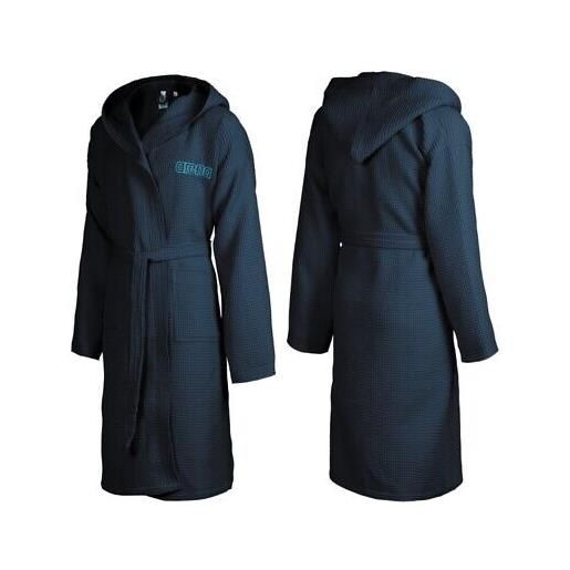 Accappatoio arena a nido d'ape con cappuccio waffle jr