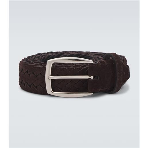 Brioni cintura in suede