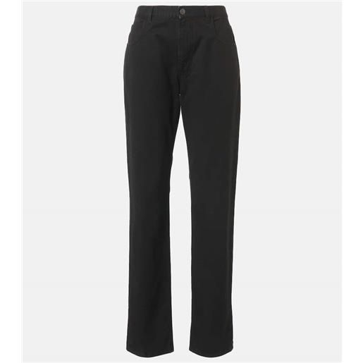 The Row pantaloni regular landais in canvas di cotone