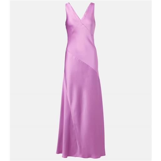 Max Mara abito lungo pilly in raso