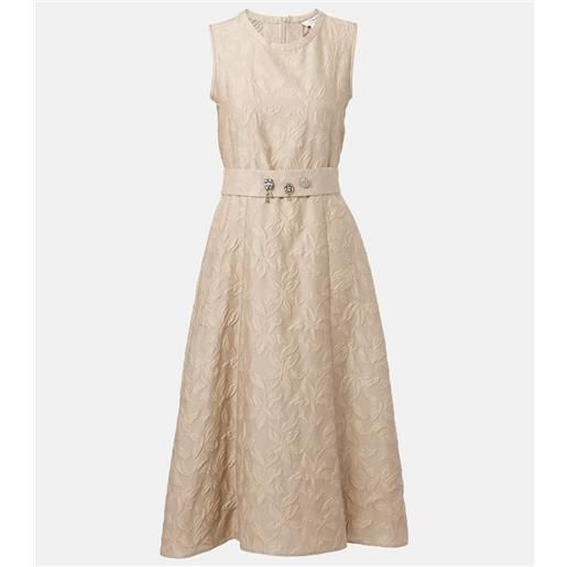 'S Max Mara abito midi fiaba in jacquard di misto cotone