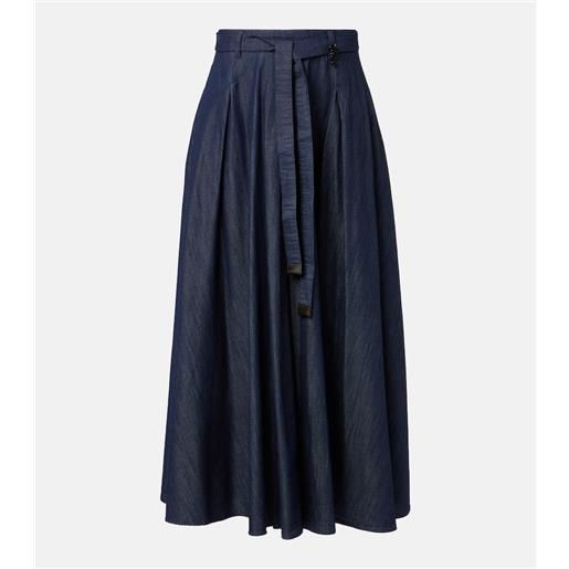 'S Max Mara gonna lunga amanda in chambray