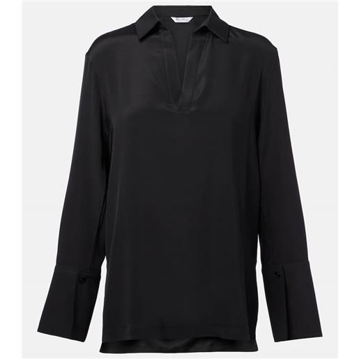 Max Mara blusa dover in cady di misto seta