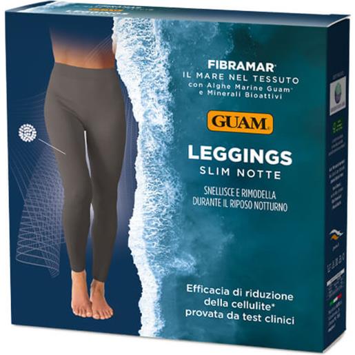 Guam leggings slim notte in fibramar anticellulite colore grigio taglia xs/s