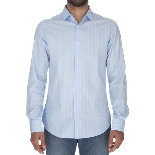 LIBERTY ROSE | camicia righe blake azzurro bianco