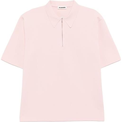 Jil Sander polo a maniche corte - rosa