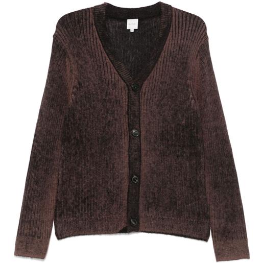 Paul Smith cardigan a coste - marrone
