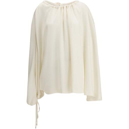 Gabriela Hearst blusa wilmer con coulisse - ivr ivory