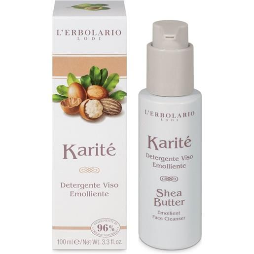L'erbolario karité detergente viso emolliente 100ml