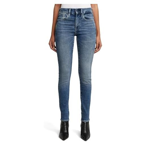 G-STAR donna lhana skinny jeans, blu (antique forest blue restored d19079-d188-d356), 28w / 34l