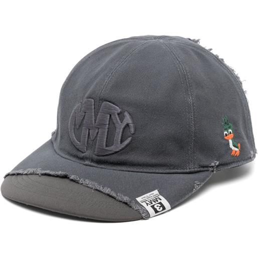Maison MIHARA YASUHIRO cappello con dettaglio increspato - grigio