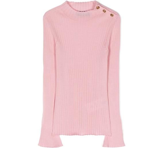 Versace Kids maglione con bottoni medusa - rosa