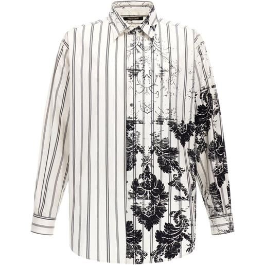 Roberto Cavalli camicia a righe - bianco