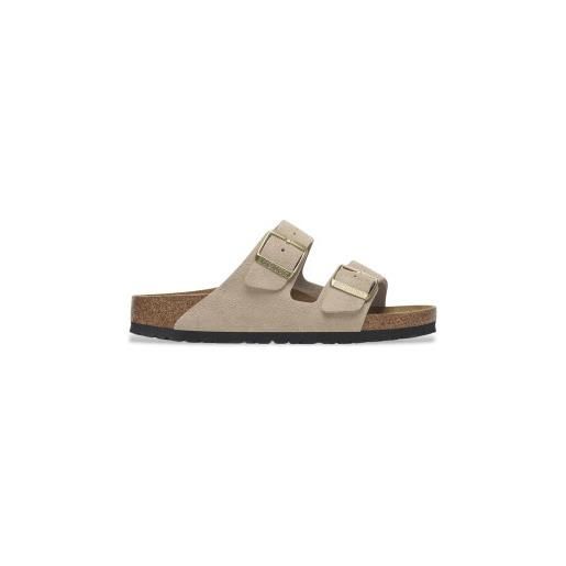 Birkenstock per donna. 1029260 sandali in pelle beige chiaro arizona [3247615], basso, nessuno, casual