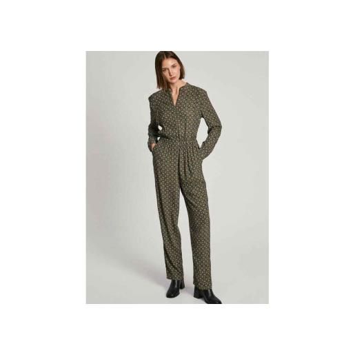 Pepe Jeans per donna. Pl230501 tuta verde sammi [3185150], casual, viscosa, manica lunga
