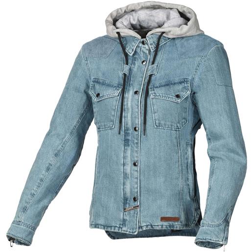 Macna felpa con cappuccio moto donna Macna inland light blu grigio