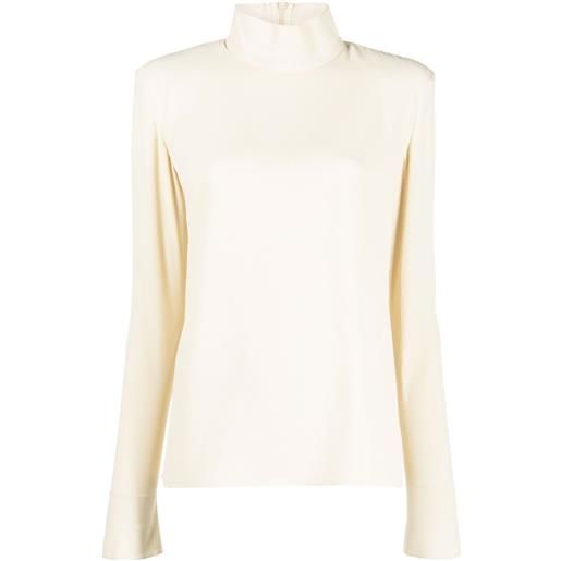 Veronique Leroy top a maniche lunghe - toni neutri